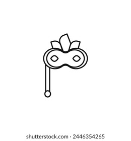 party mask vector type icon