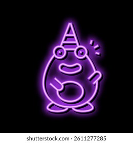 party monster alien neon light sign vector. party monster alien sign. isolated symbol illustration