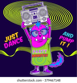 party monster tee graphic