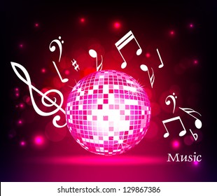 party/ music/ disco background  for music event design.