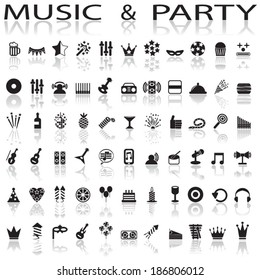 party and music icons