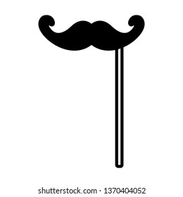 party mustache in stick
