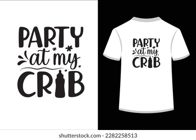 party at my crib. This is an editable  and printable vector eps file. 