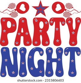 Party Nacht, Design und Vektordatei.