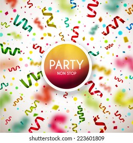 Party non stop, holiday background, eps 10