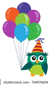 Party owl topic image 5 - eps10 vector illustration.