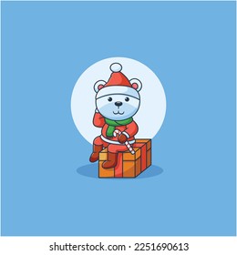 Party panda character mascot design template