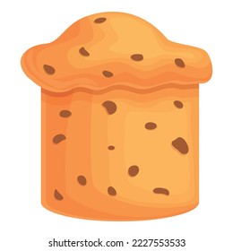 Party panettone icon cartoon vector. Idea food. Spring baked