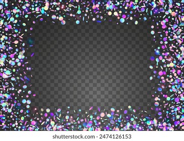 Party Paper. Disco Birthday Template. Digital Poster. Modern Design. Unicorn Sparkle. Pink Happy Background. 3d Texture. Transparent Burst. Blue Party Paper