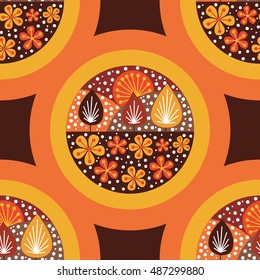 party pattern trees flowers background