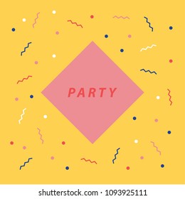 Party pattern yellow