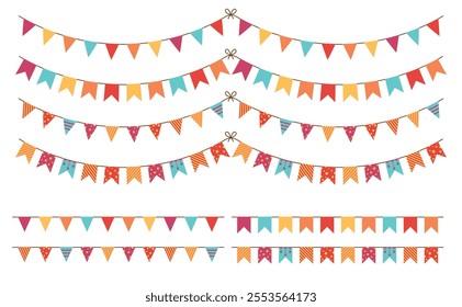 Party pennant flag carnival festival or happy birthday celebration decoration items