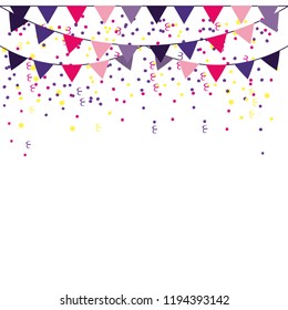Party pennants frame
