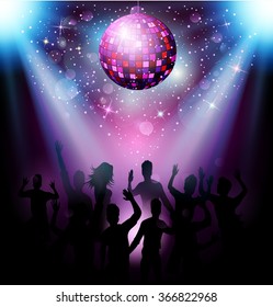 Party people in club