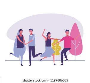 party people dancing