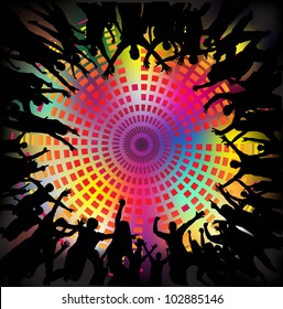 Party people vector background