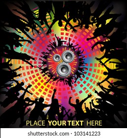Party people vector background