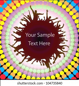 Party people vector background