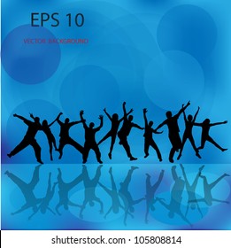 Party people vector background