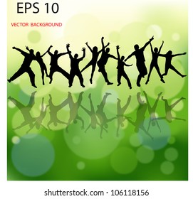 Party people vector background