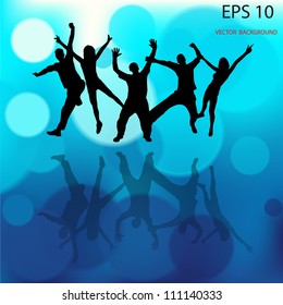 Party people vector background
