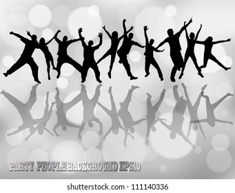 Party people vector background