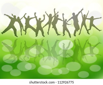 Party people vector background