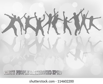 Party people vector background