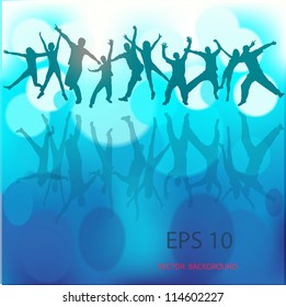 Party people vector background