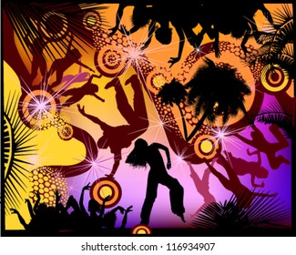 Party People Vector Background