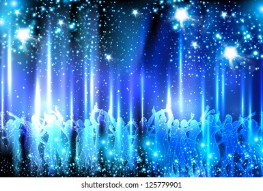 Party People Vector Background