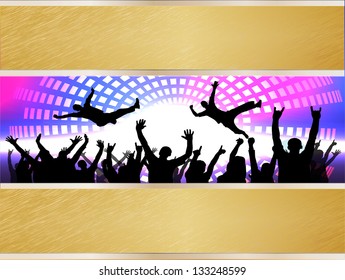 Party people vector background