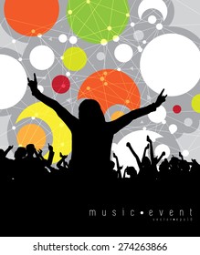 Party people vector background