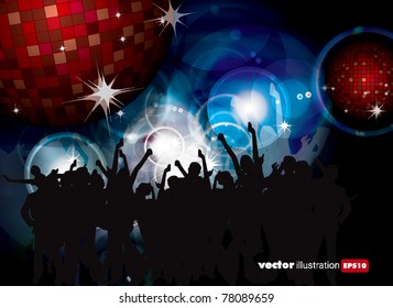 Party People Vector Background