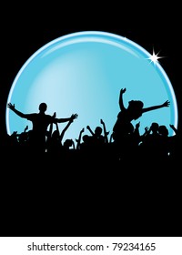 Party People Vector Background