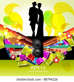 Party People Vector Background