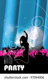 Party People Vector Background