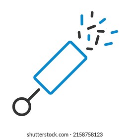 Party Petard Icon. Editable Bold Outline With Color Fill Design. Vector Illustration.