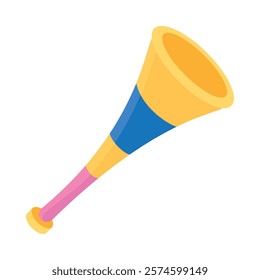party plastic horn isolated icon