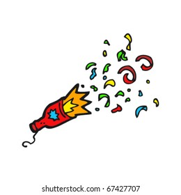party popper cartoon