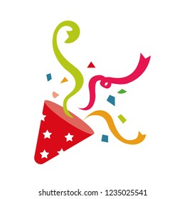 party popper , cracker illustration