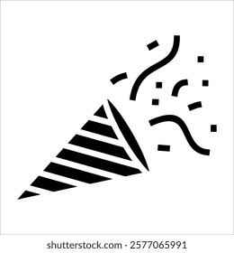 Party Popper Icon Element For Design