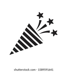 Party popper icon, firecracker icon