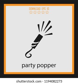 party popper vector icon