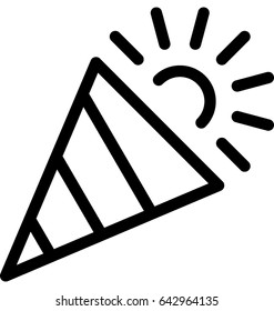 Party Popper Vector Icon 