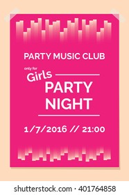 Party poster, flyer. Template