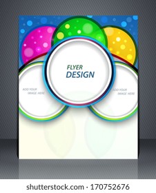 Party poster,  layout business flyer, magazine cover, or corporate design template advertisment.