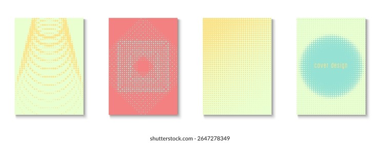 Party Poster Set. Summer Concept With Minimal Art. Futuristic Elements On Flat Page. Line Flyer. Minimalist Dot Template. Geometric Music Texture. Trendy Party Poster