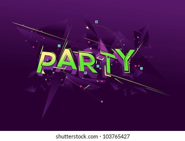 Party poster template