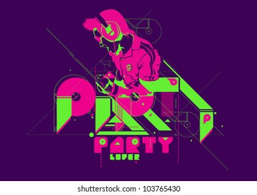 Party poster template